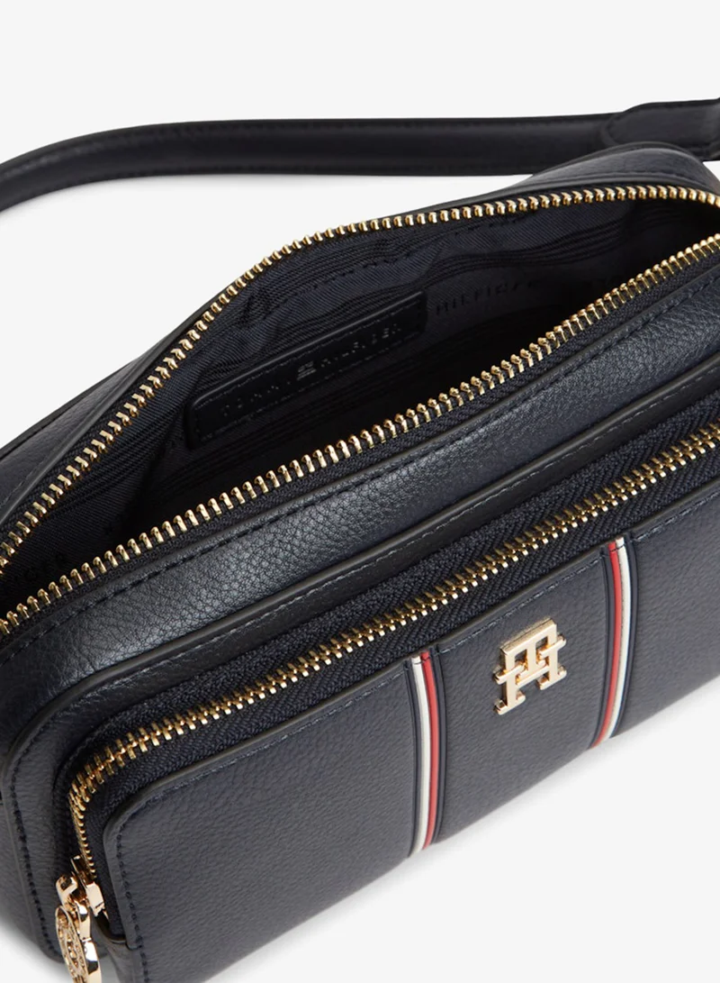 Tommy Hilfiger Space Blue Signature Shoulder Camera Bag for Women | Best Price UAE